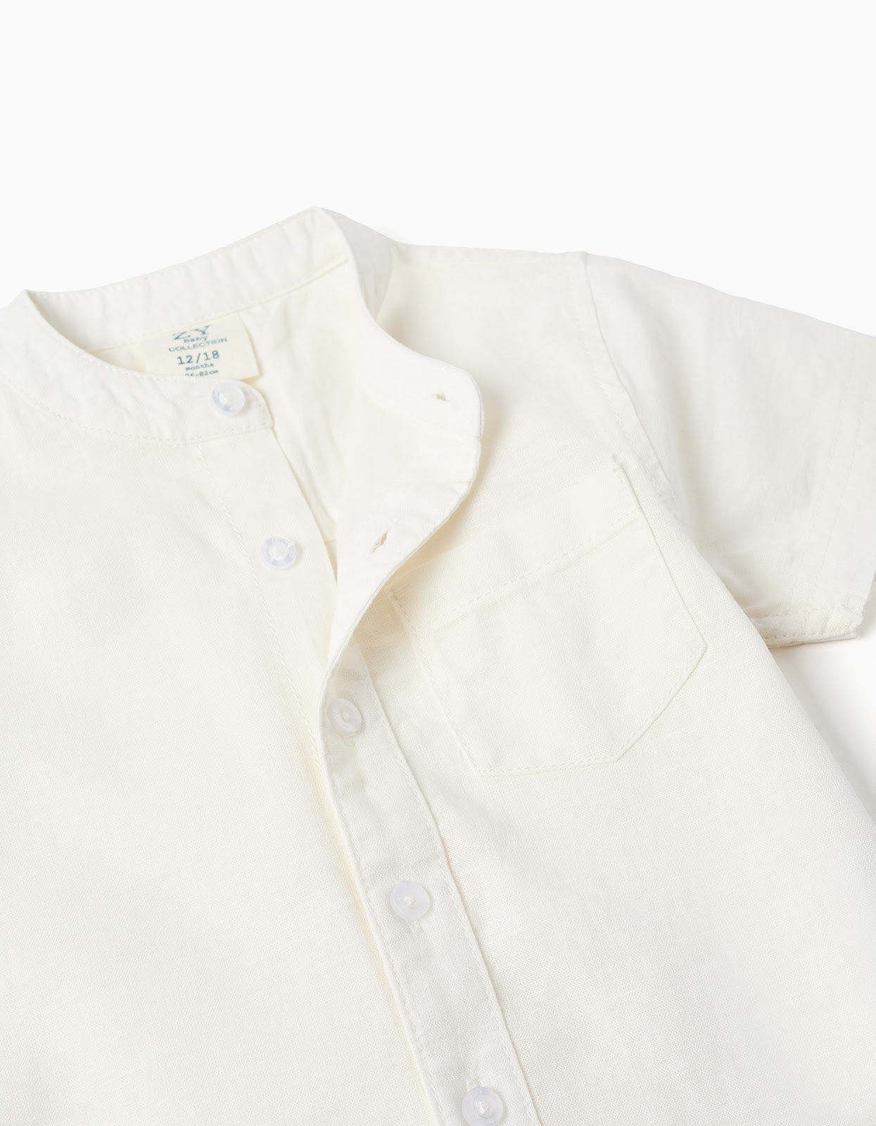 Camisa Manga Corta Blanca - vista 3