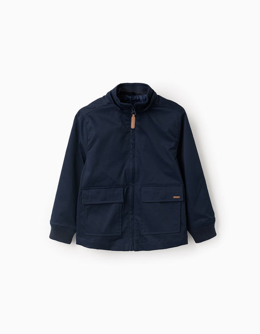 Chaqueta Con Cierre De Cremallera Beige - vista 7