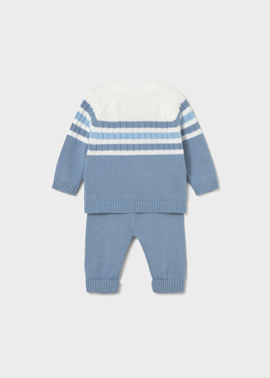 Conjunto Tejido 2 Piezas. - Azul - vista 2