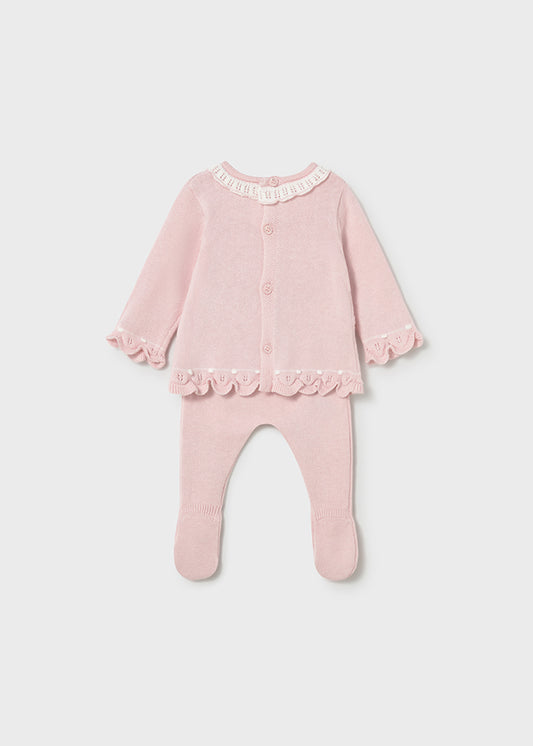 Primera Muda Tejida Rosa - Rosa baby - vista 2