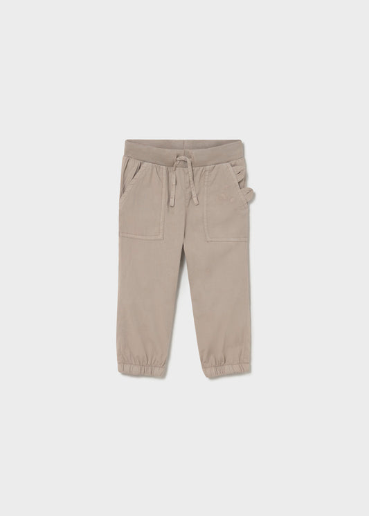 Pantalon Jogger Bolsillo Bordado - Camel