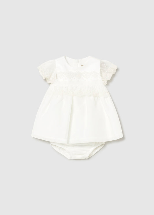 Vestido Combinado Ceremonia - Nata