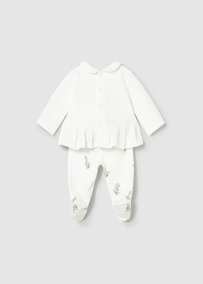 Conjunto 2 Piezas Oso Corazón - Rosa baby - vista 3