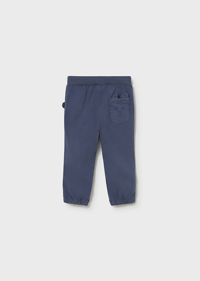 Pantalon Jogger Bolsillo Bordado - Azul oscuro - vista 2