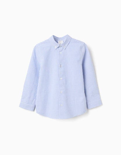 Camisa Oxford Rayas - Azul Claro