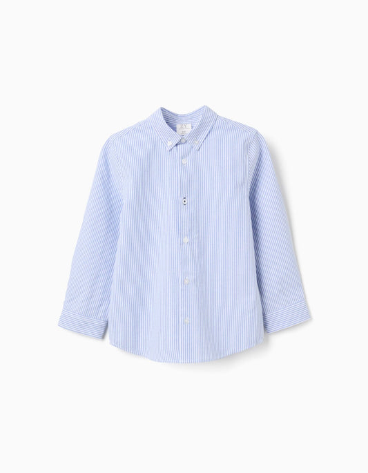 Camisa Oxford Rayas - Azul Claro