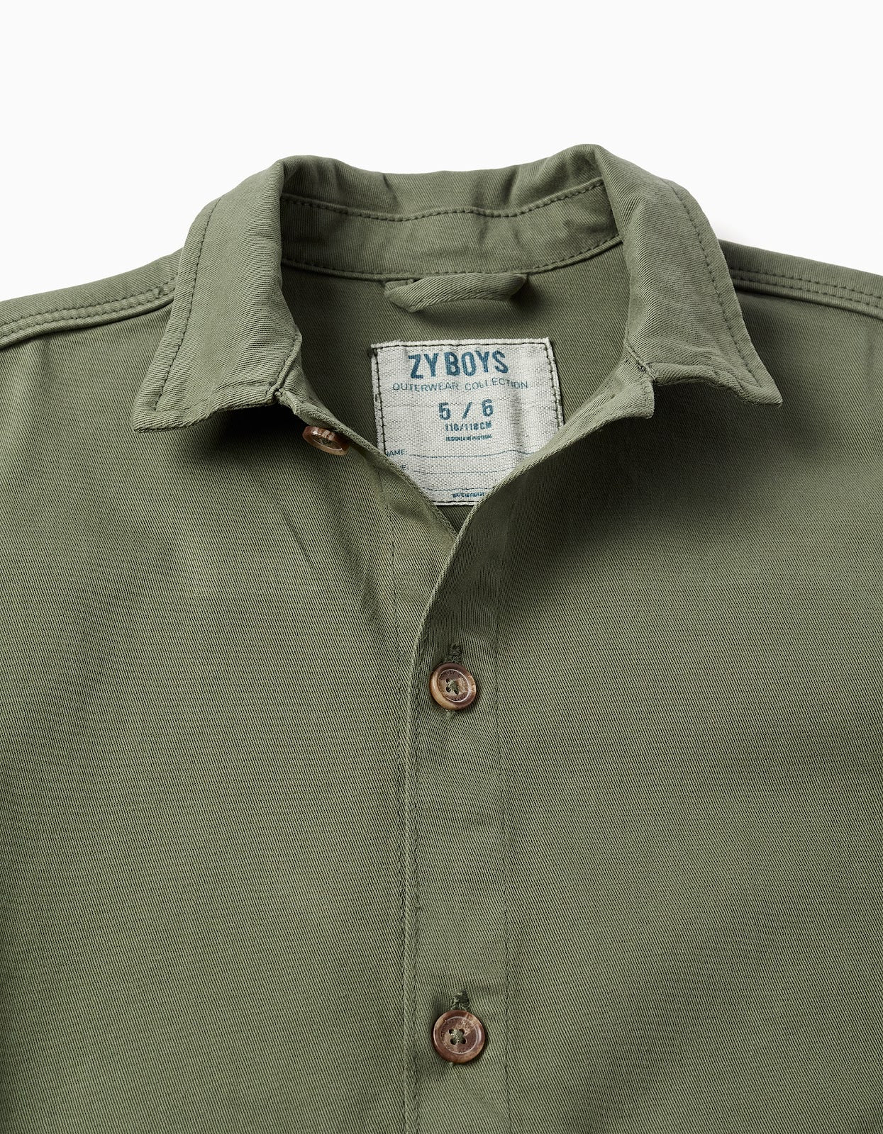 Chaqueta Dril Verde Militar - vista 3