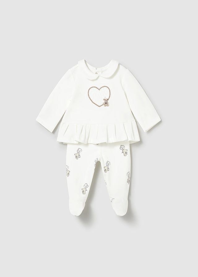 Conjunto 2 Piezas Oso Corazón - Rosa baby - vista 2