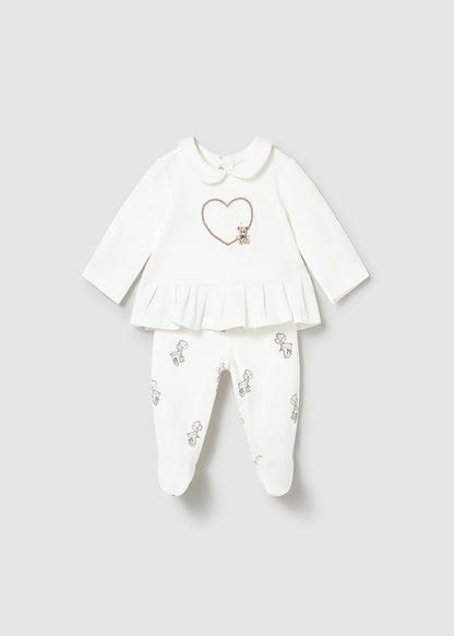 Conjunto 2 Piezas Oso Corazón - Rosa baby - vista 2