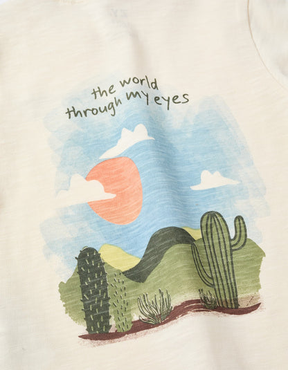 Camiseta Estampada Paisaje - vista 4
