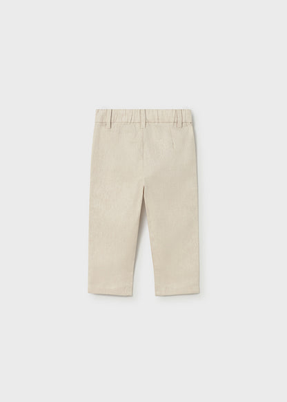 Pantalon Lino Chic - Camel - vista 3