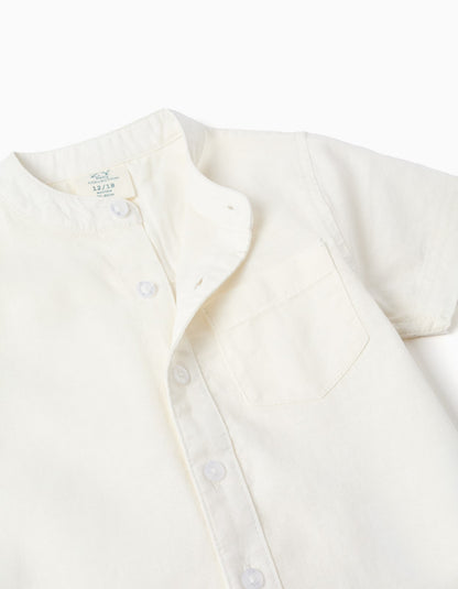 Camisa Manga Corta Blanca - vista 3