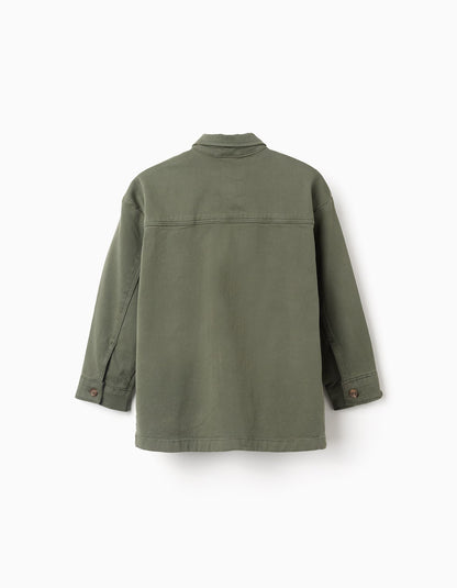 Chaqueta Dril Verde Militar - vista 2