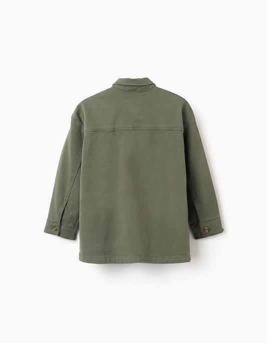 Chaqueta Dril Verde Militar - vista 2