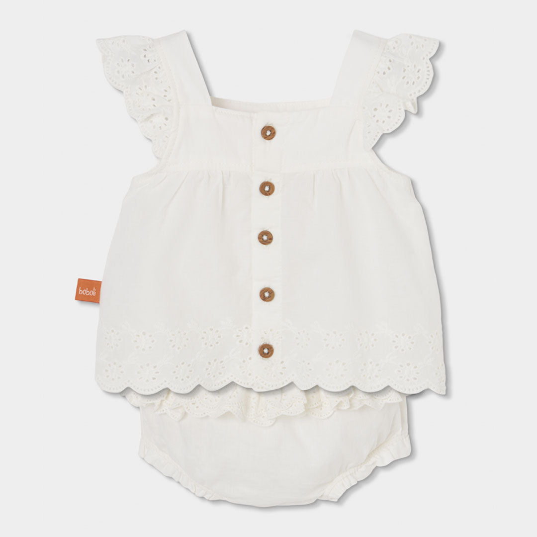 Conjunto Bordado De Bebé
