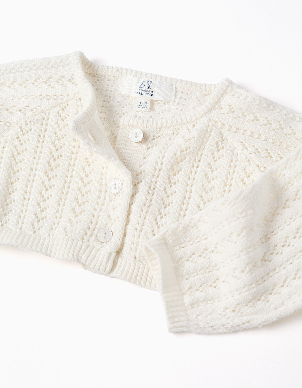 Cardigan Tejido Marfil - vista 3
