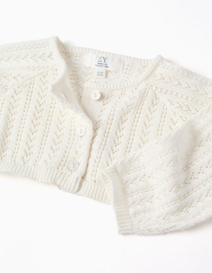 Cardigan Tejido Marfil - vista 3