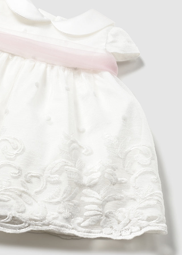 Vestido Ceremonia Bordado - Nata - vista 3