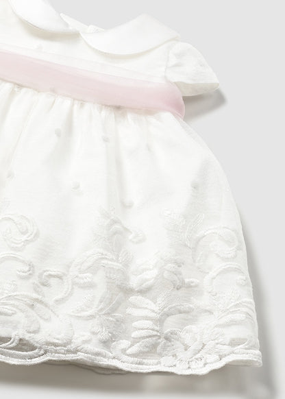 Vestido Ceremonia Bordado - Nata - vista 3