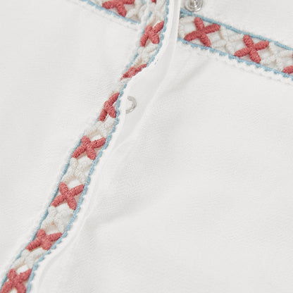 Blusa De Tejido Detalles Bordados