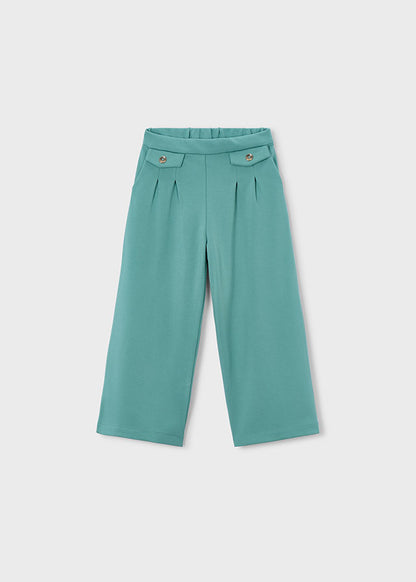 Pantalon Largo Punto Roma - Verde menta - vista 4