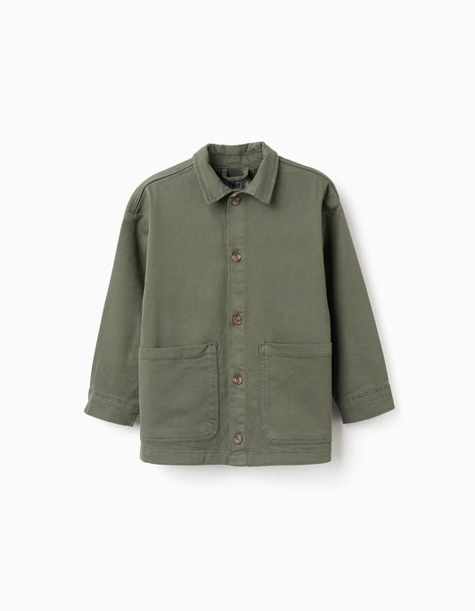 Chaqueta Dril Verde Militar - Verde Militar