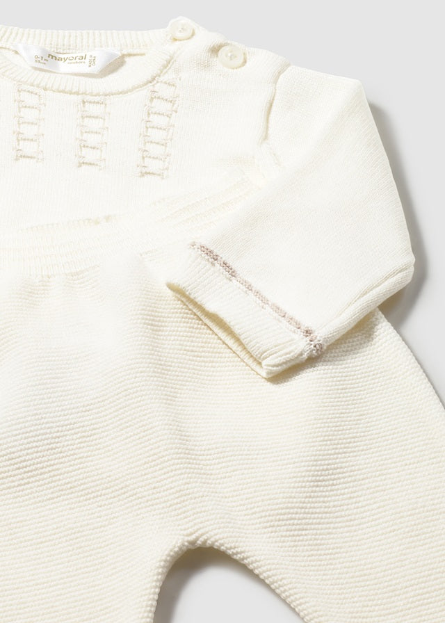 Conjunto Tejido 2 Piezas. - Beige - vista 3