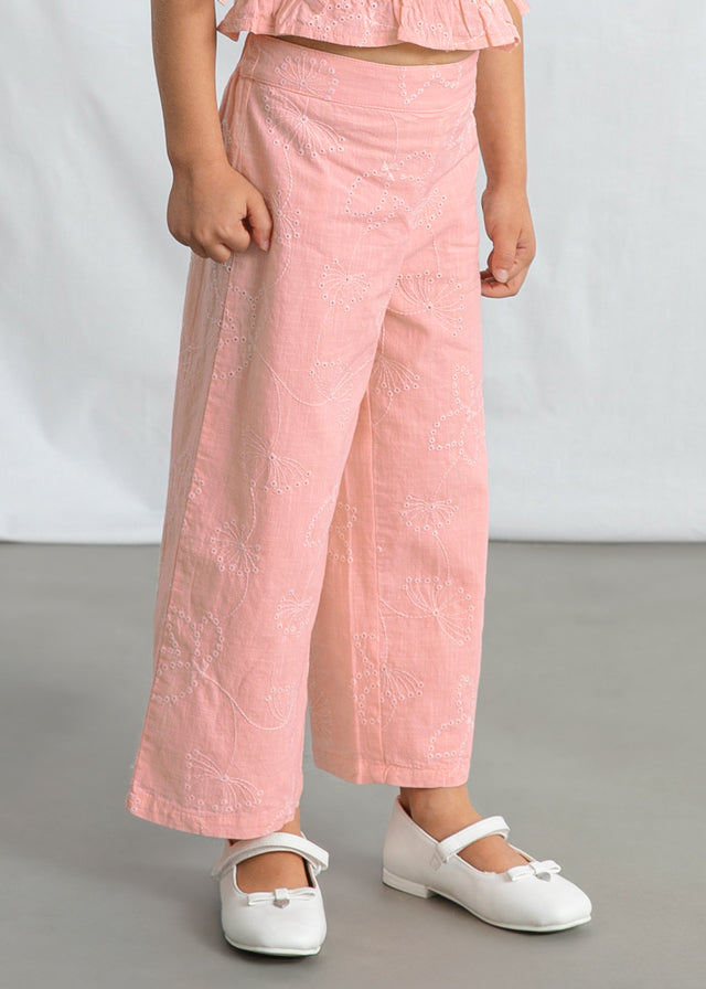 Conjunto Pantalon Largo Bordado - Salmon - vista 3