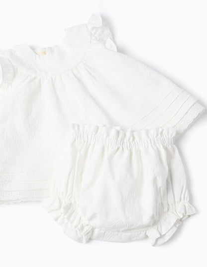 Vestido Bebe Bordado Verano 2 Piezas - vista 4