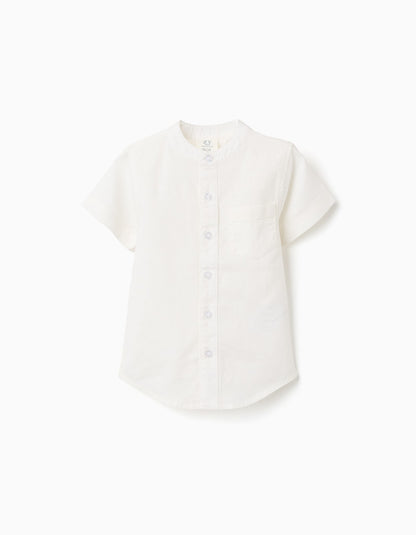 Camisa Manga Corta Blanca - Blanco