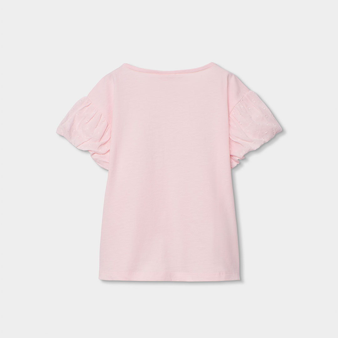 Camiseta Punto Bordado Flores En Relieve