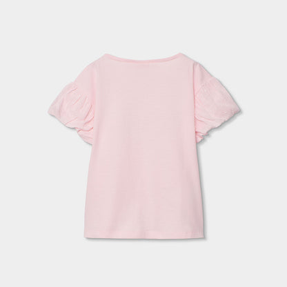 Camiseta Punto Bordado Flores En Relieve