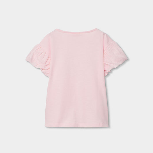 Camiseta Punto Bordado Flores En Relieve