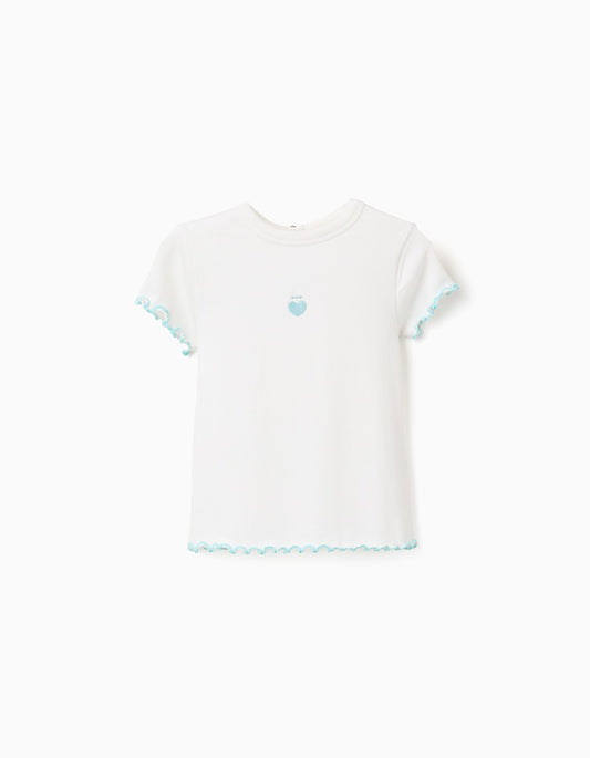 Camiseta Canale Bordado Manzanita - Marfil
