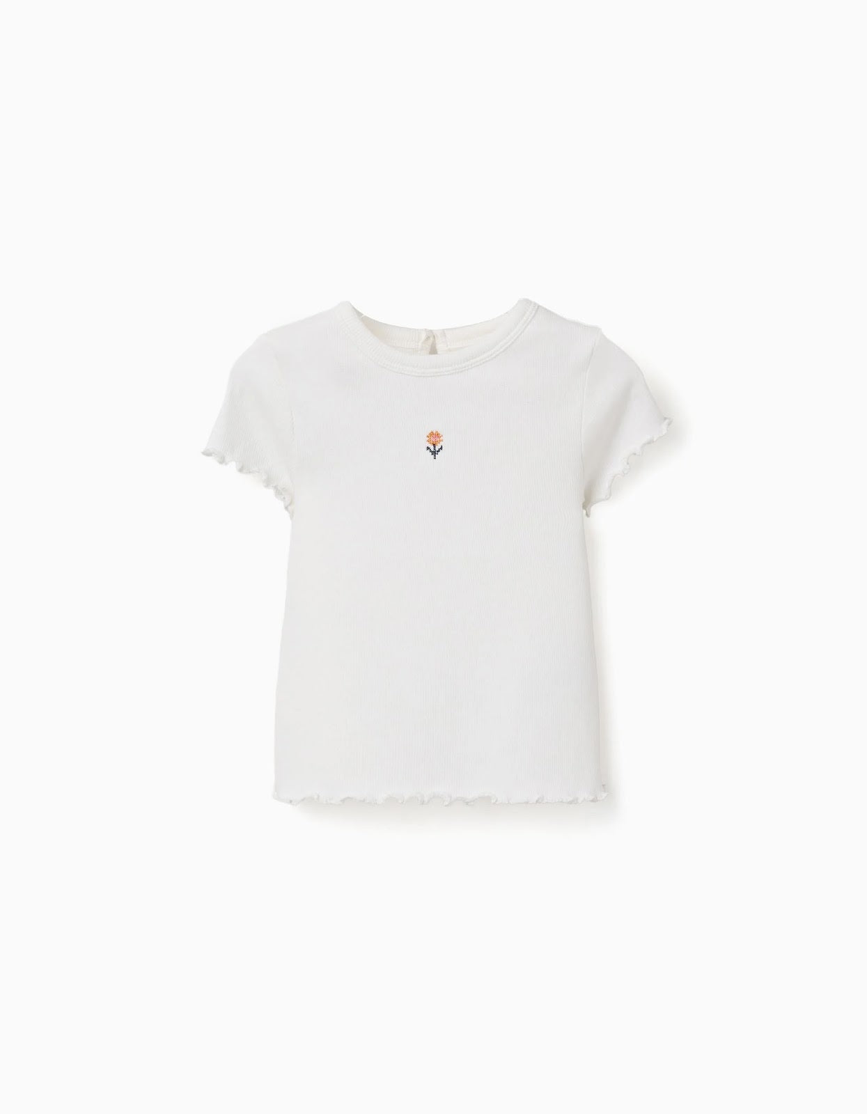 Camiseta Canale Bordado Girasol Marfil - vista 9