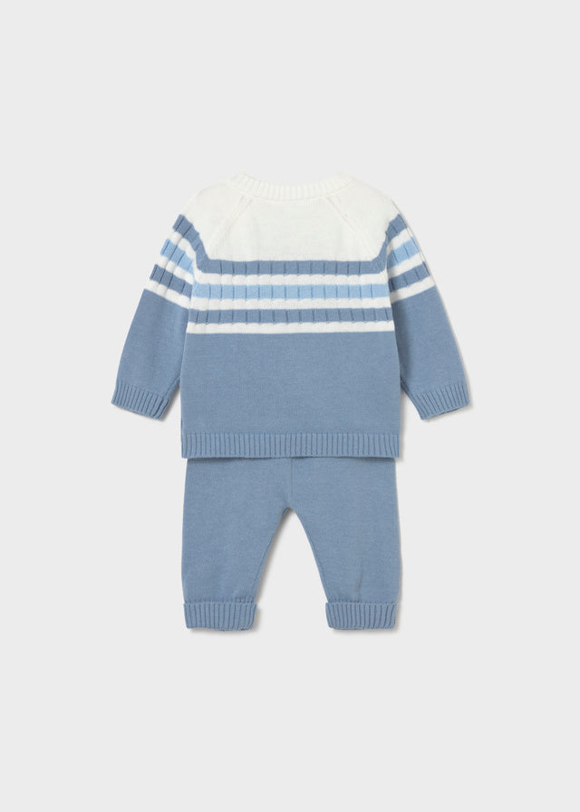 Conjunto Tejido 2 Piezas. - Azul - vista 2
