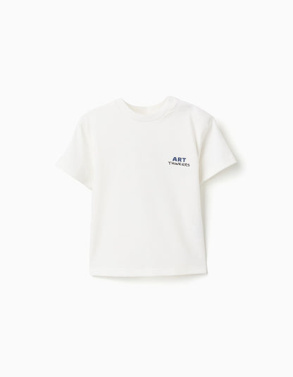 Camiseta Estampada Art - Blanco