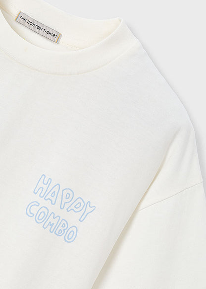 Camiseta M/c "happy Combo" - Nata - vista 4