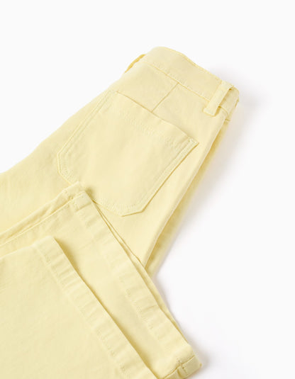 Pantalon Twill Amarillo Mantequilla - vista 4