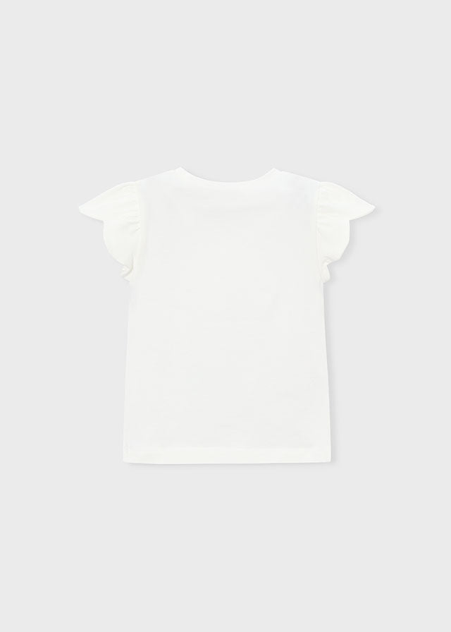 Camiseta Bordada Cartera M/c - Crudo - vista 4
