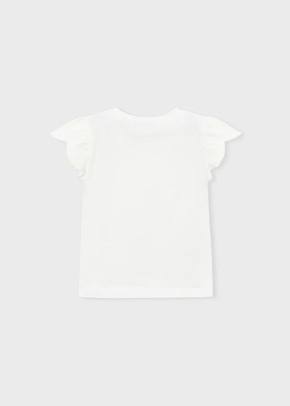 Camiseta Bordada Cartera M/c - Crudo - vista 4