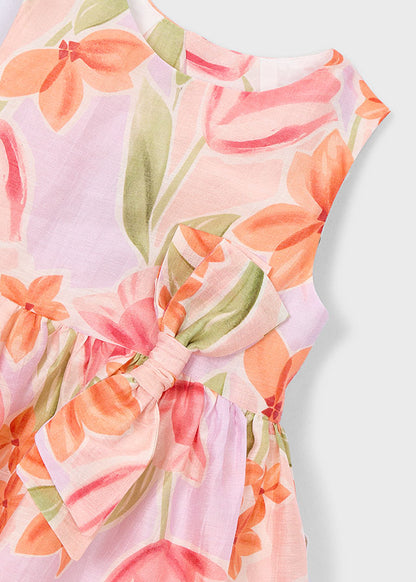Vestido Estampado - Salmon - vista 4