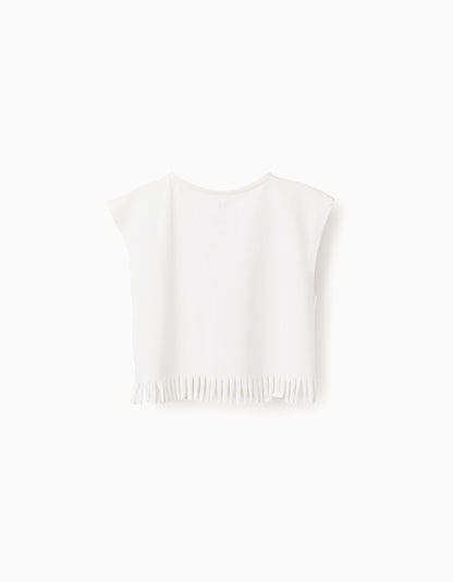 Camiseta Flecos, Estampado Flores - vista 2