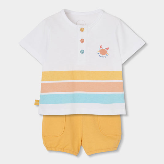 Conjunto Bermuda 2 Piezas Verano Cangrejo
