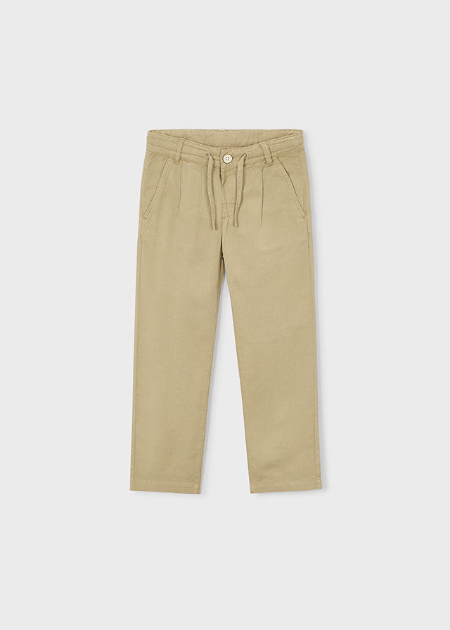Pantalon Lino Relaxed - Camel