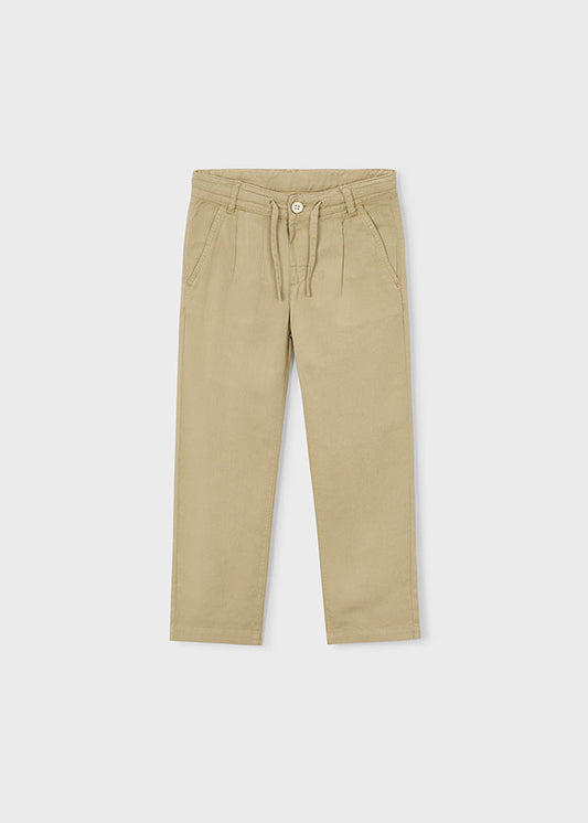Pantalon Lino Relaxed - Camel