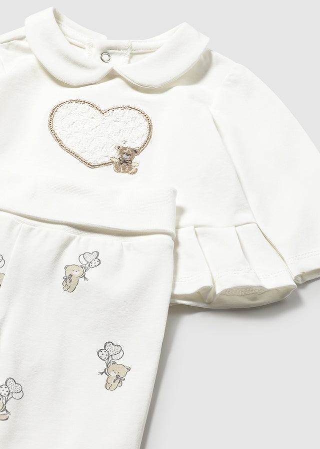 Conjunto 2 Piezas Oso Corazón - Rosa baby - vista 4