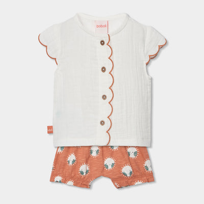 Conjunto Punto 2 Piezas Bordado Solecito