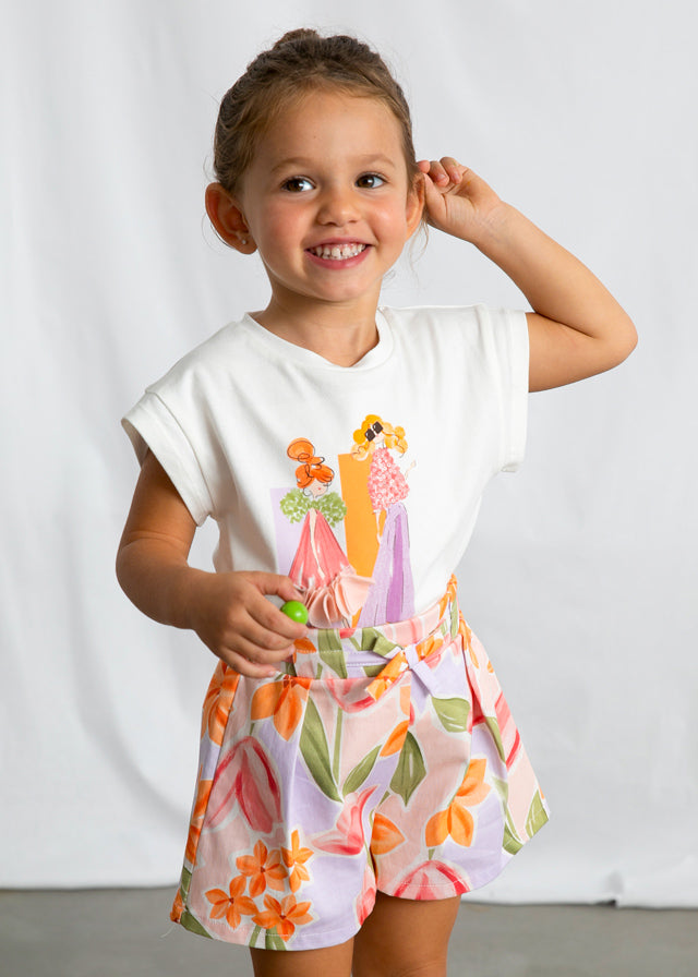 Camiseta Estampado Muñecas M/c - Crudo - vista 2