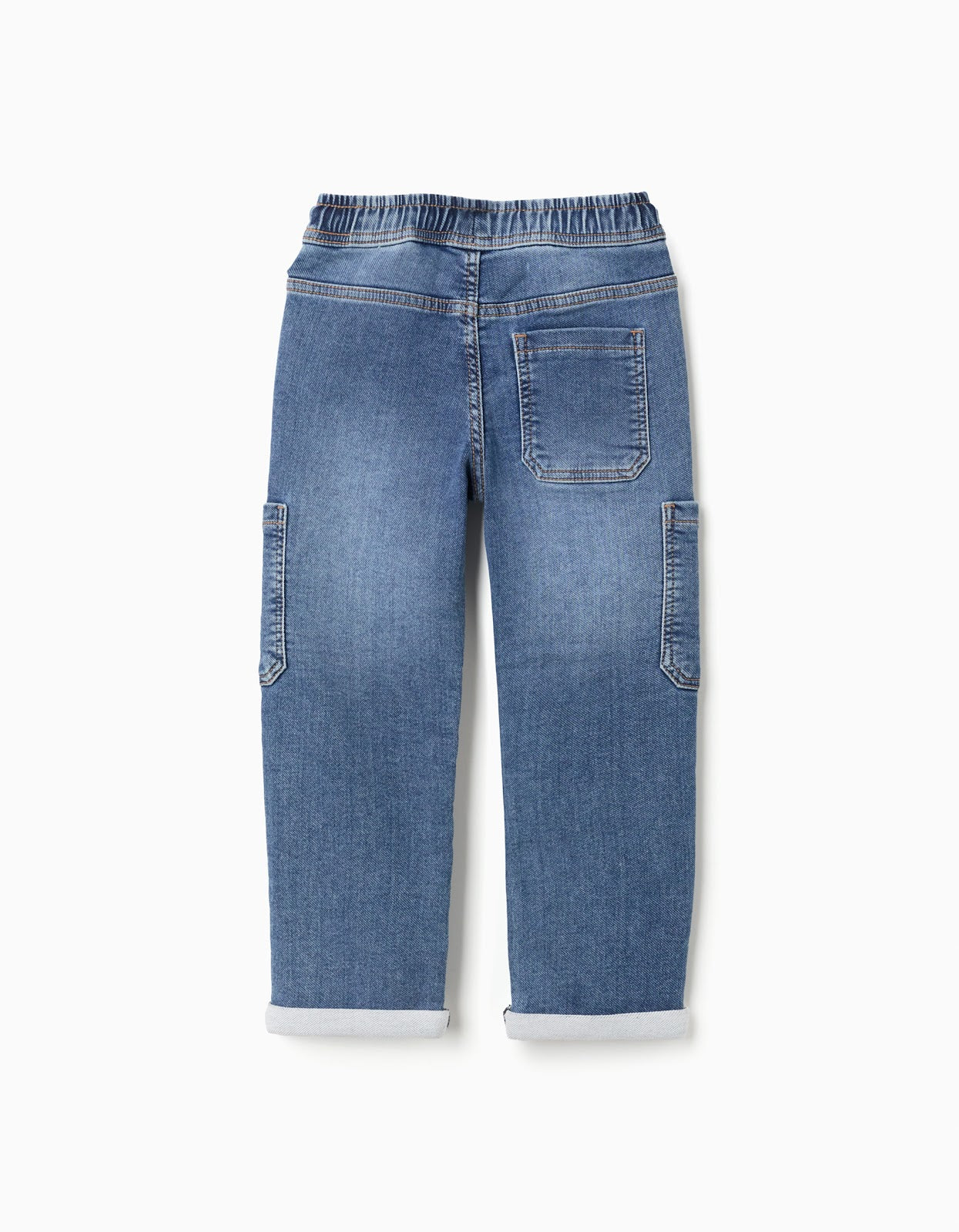 Jogger Cargo Con Bolsillos En Demin - vista 5